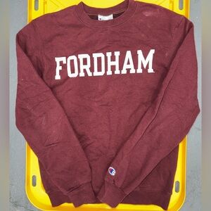 Champion Fordham Small Maroon Crewneck Sweater